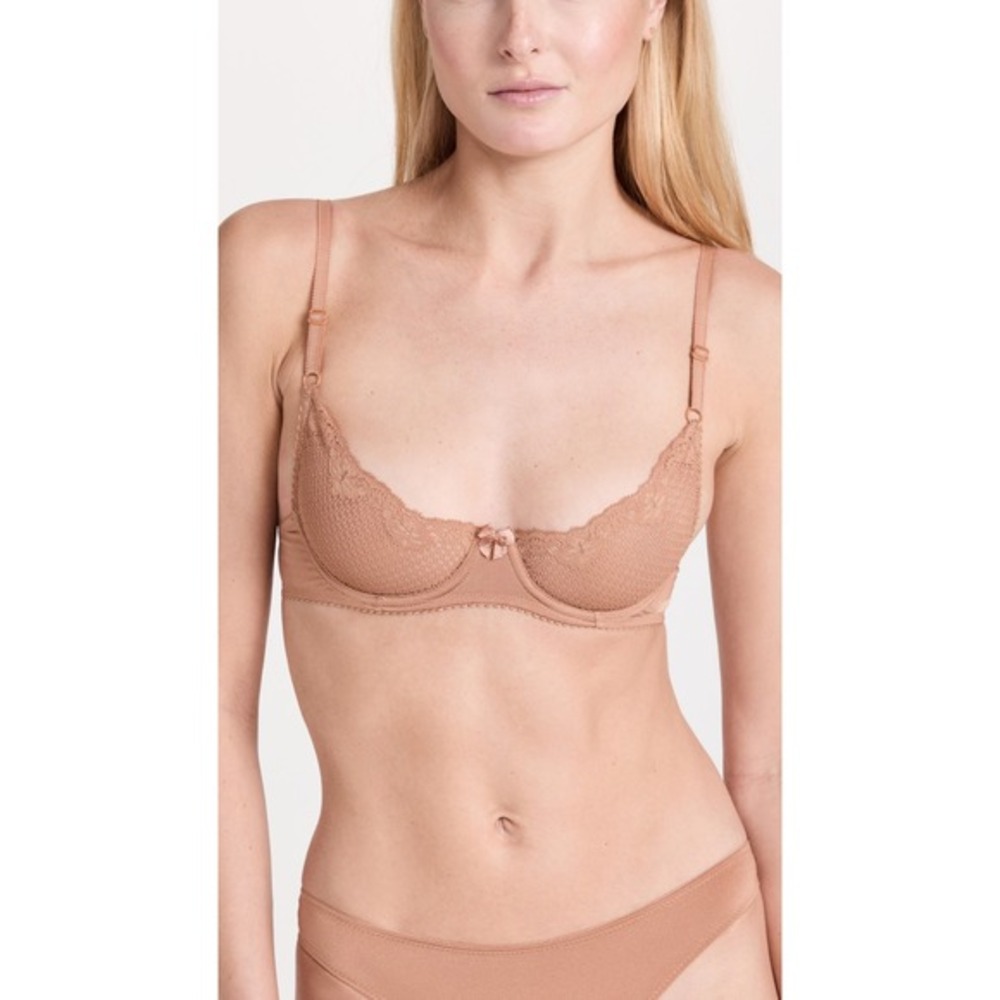 Timpa Lingerie Duet Lace Underwire Demi Bra Caramel Size USA 36D | NEW WITH TAGS